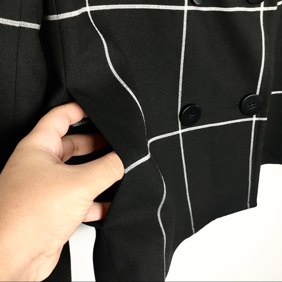 Talbots Window Pane Career Ponte Blazer - Picture 6 of 8